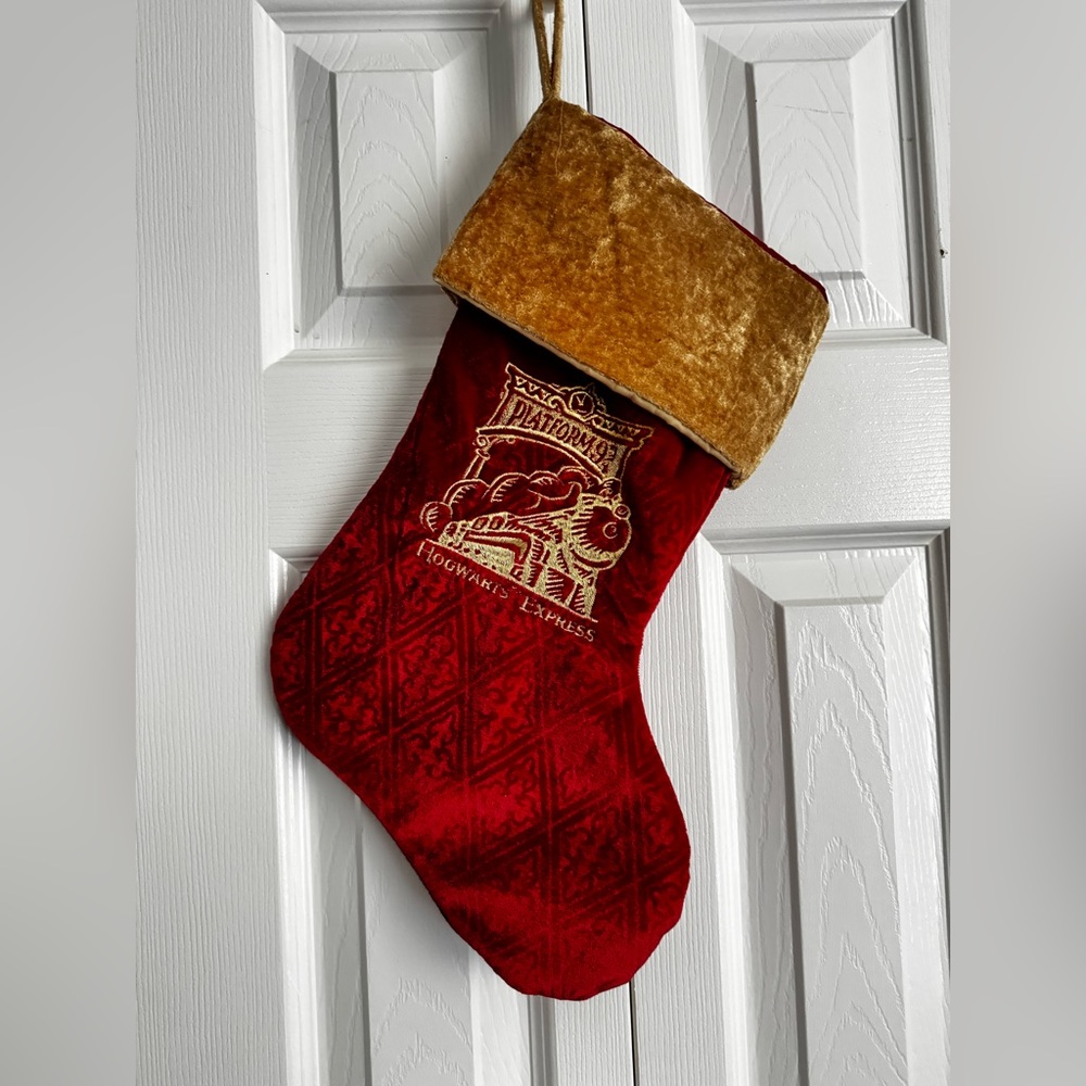 Harry Potter Platform 9 3/4 Holiday Velvet Stocking